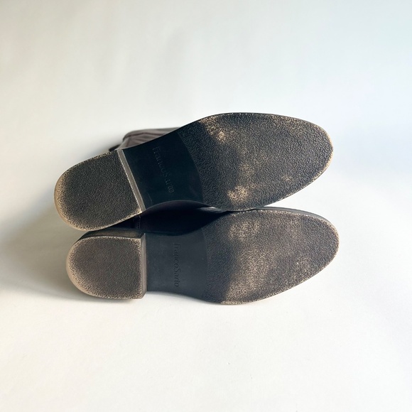 Franco Sarto Chocolate Brown Genuine Leather Knee High Boots size 9 - Picture 7 of 16